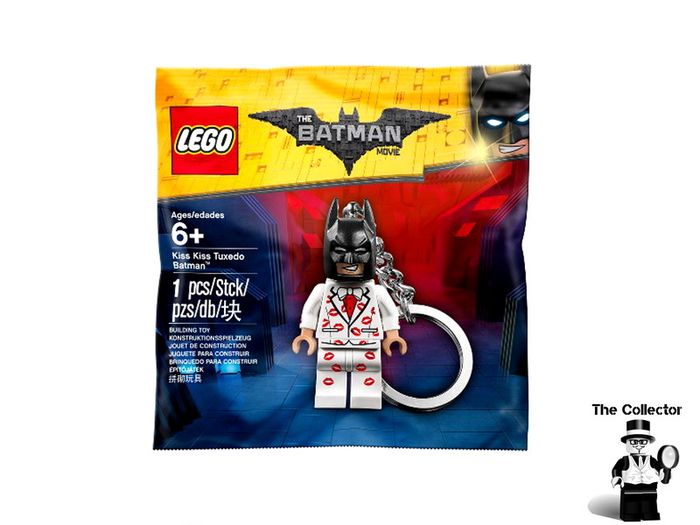 LEGO Kiss Kiss Tuxedo Batman Minifigure Keyring 5004928 Polybag Brand New Sealed