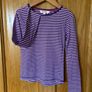 Girl's Stripe Long Sleeve Cotton Top | Size 6-7 years Image 3