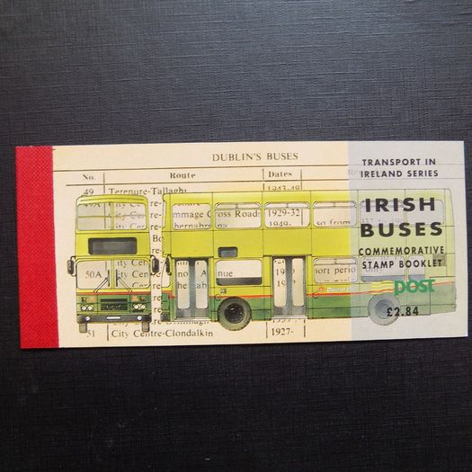 Irish Buses 1993 Stamp Booklet.Complete Two Panes.MNH.