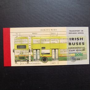 Irish Buses 1993 Stamp Booklet.Complete Two Panes.MNH.