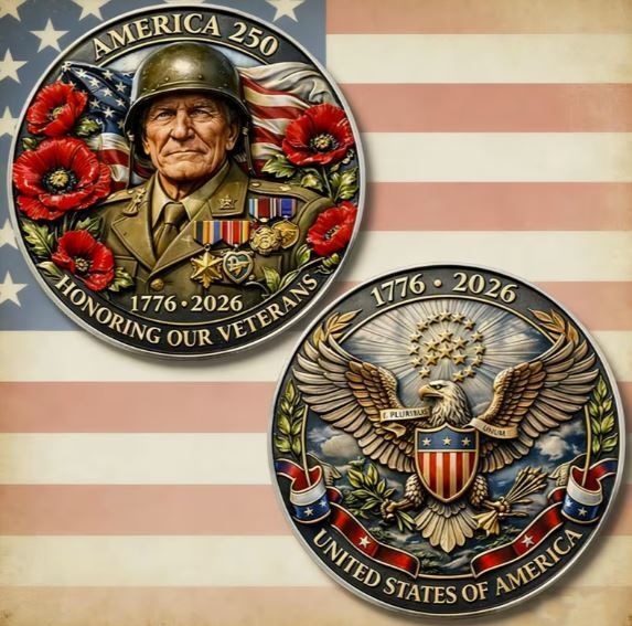 Commemorative Coin 250Th Anniversary USA Independence Day, New.