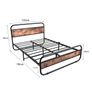 Double Bed Metal Platform Bed Frame Image 7