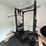 Commercial Power Rack + Jammer Arms + Cable System + Attachments + Flooring Image 8