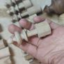 Job lot of hand turned timber finials and spindles Image 8