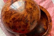 Moroccan Thuya Wood Round Storage