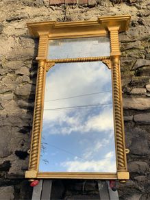 19th century gilt peer glass mirror