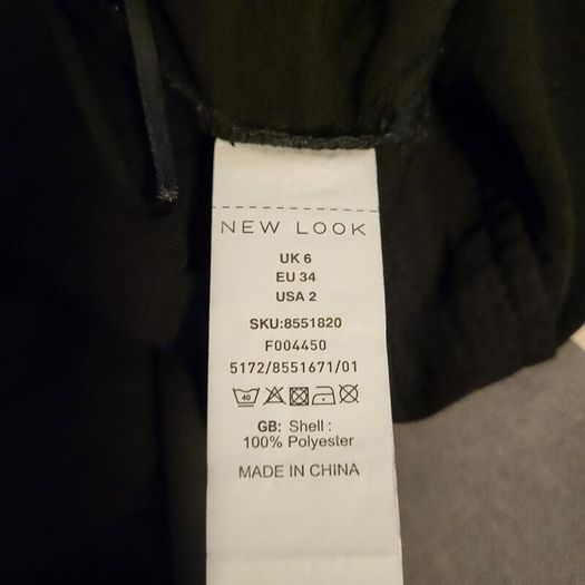 New Look black trousers, Size 6