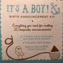 Birth Announcement card pack, 20 cards Image 2