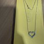 Moissanite Heart Necklace Image 2