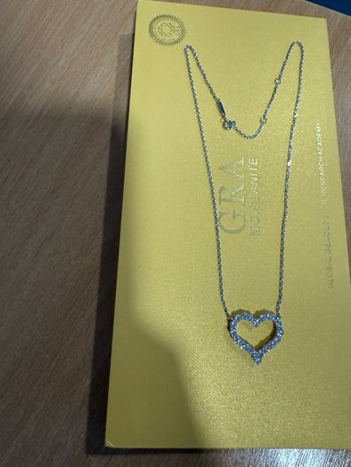 Moissanite Heart Necklace
