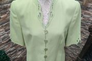 Vintage Basler Blazer Pale Green Spring Summer size small to medium Postage included