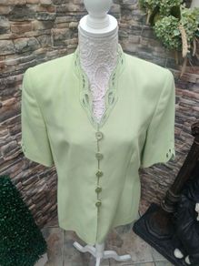 Vintage Basler Blazer Pale Green Spring Summer size small to medium Postage included