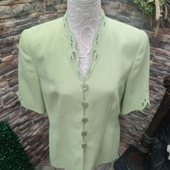 Vintage Basler Blazer Pale Green Spring Summer size small to medium Postage included