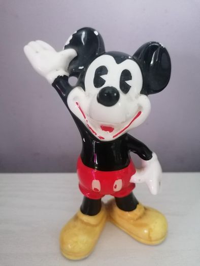 Vintage Mickey Mouse Waving Figurine