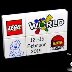 Lego World Fair Promotion Set Puzzle Tile from Denmark 2015 A Rare Promotion Set From Private Collection Collected At The Lego World Fair in Bella Center Copenhagen Denmark February 2015 RARE AND HARD TO FIND