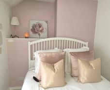 King Size White Wooden Bed