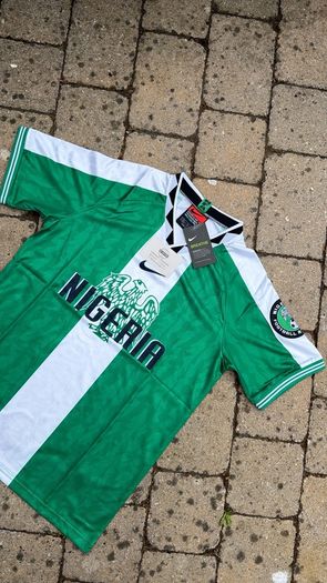 Nike Nigeria 1996 green football shirt
