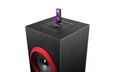 Bluetooth Remote Control Tower Home Speaker System - 60W RMS - USB MP3 microSD Card Input