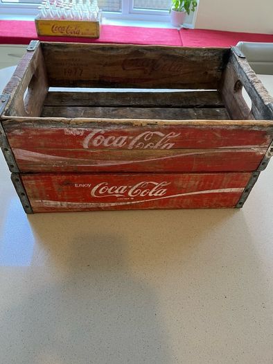 Coca Cola American 70's Wood Crates x2