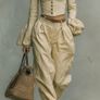 DKNY Extra Wide palazzo trousers with pockets and emblem belt Sz 12UK Rrp 135 (New) Image 2