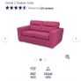 Magenta Pink DFS Sofa Image 2
