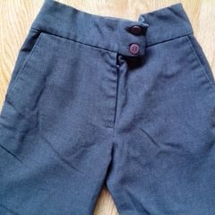 Girls Grey School Trousers.  Age 9-10