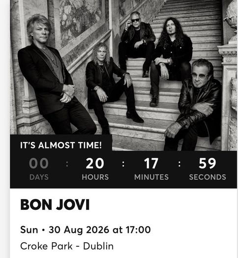 Bon Jovi x2 Low 329 Row DD seats