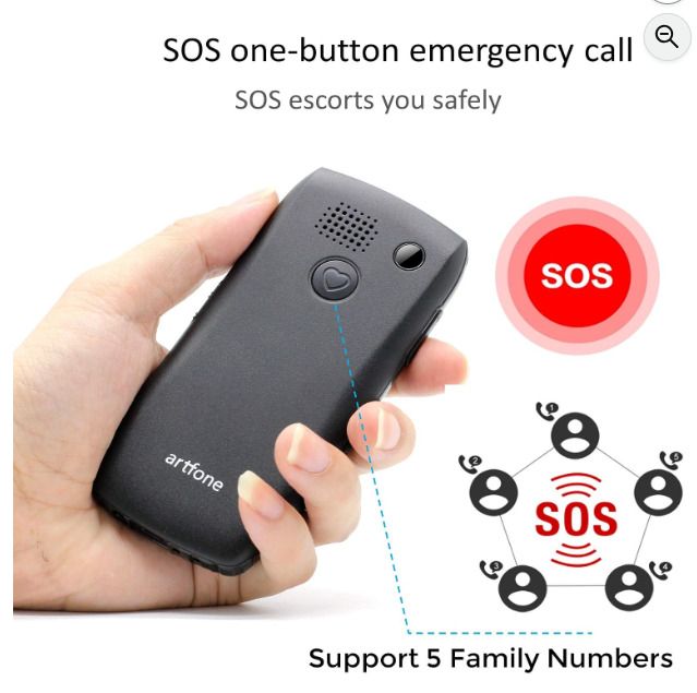 artfone C1+ Big Button Mobile Phone for Elderly SIM Free Senior Mobile Phones