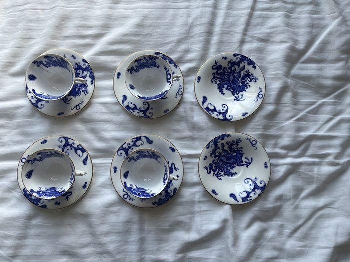 Royal Worcester cups x 4 and saucers x6