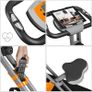 _X Bike, Exercise Bike, Fitness Bike, Foldable Fitness Bike, 8 Magnetic Resistance Settings, Floor Mat, Pulse Measurement, Mobile Phone Holder, Load Capacity 100 kg Image 6
