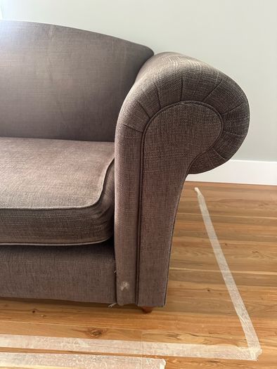 3 Seater Sofa Brown-Grey