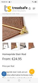 Stair rods 14x NEW