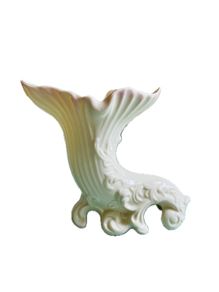 Belleek Cornucopia Vase