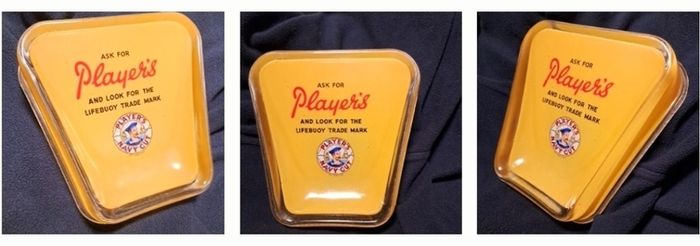 Player's Navy Cut Shop Bar Advertising Glass Coin Tray