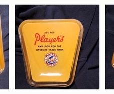 Player's Navy Cut Shop Bar Advertising Glass Coin Tray