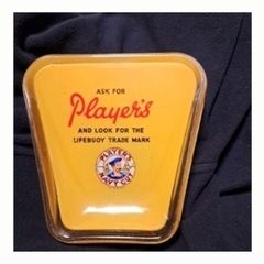 Player's Navy Cut Shop Bar Advertising Glass Coin Tray