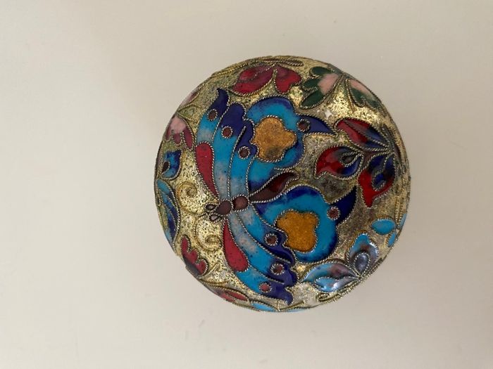 Cloisonne Multicoloured Trinket Box