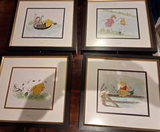 Winnie The Pooh pictures (set of 4 paintings)