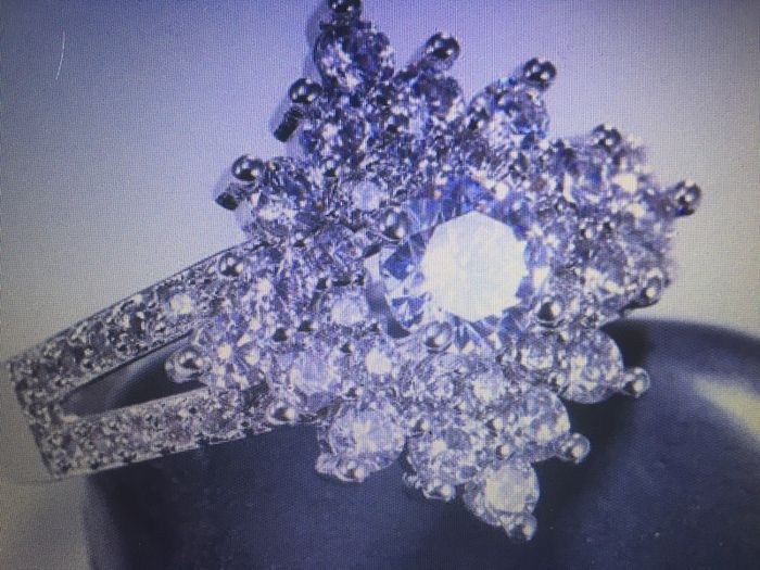 Sterling Silver Vintage Cluster Ring
