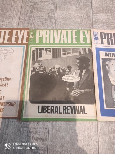 Private Eye 1972 political satire magazines