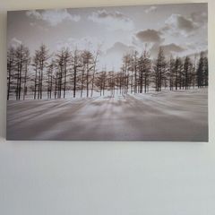 Forest painting gray