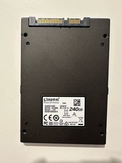 Kingston A400 SSD Internal Solid State Drive 2.5" SATA Rev 3.0, 240GB - SA400S37/240G