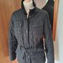 Barbour Black/Grey Jacket Size 12 Image 2