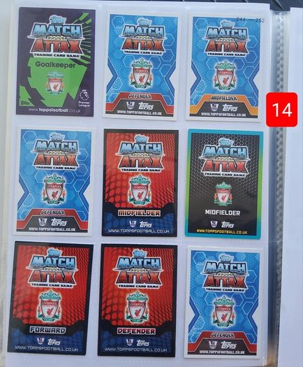 Liverpool Football Cards (116 Players)