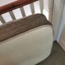 Solid white Single bed and mattress Image 3