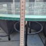 Glass top garden table Image 5