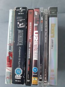 Metallica . U2. The Doors dvd
