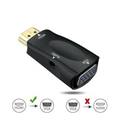 Male to Female HDMI-compatible to VGA Adapter HD 1080P Audio Cable Converter For PC Laptop TV Box Computer Display Projector