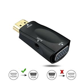 Male to Female HDMI-compatible to VGA Adapter HD 1080P Audio Cable Converter For PC Laptop TV Box Computer Display Projector