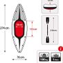 Challenger Kayak, Man Inflatable Canoe with Aluminum Oars and Hand Pump (FREE SHIPPING) Image 7